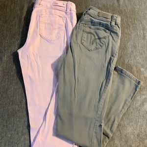 Bundle of 2 mid rise skinny jeans size 11 “betta butt”